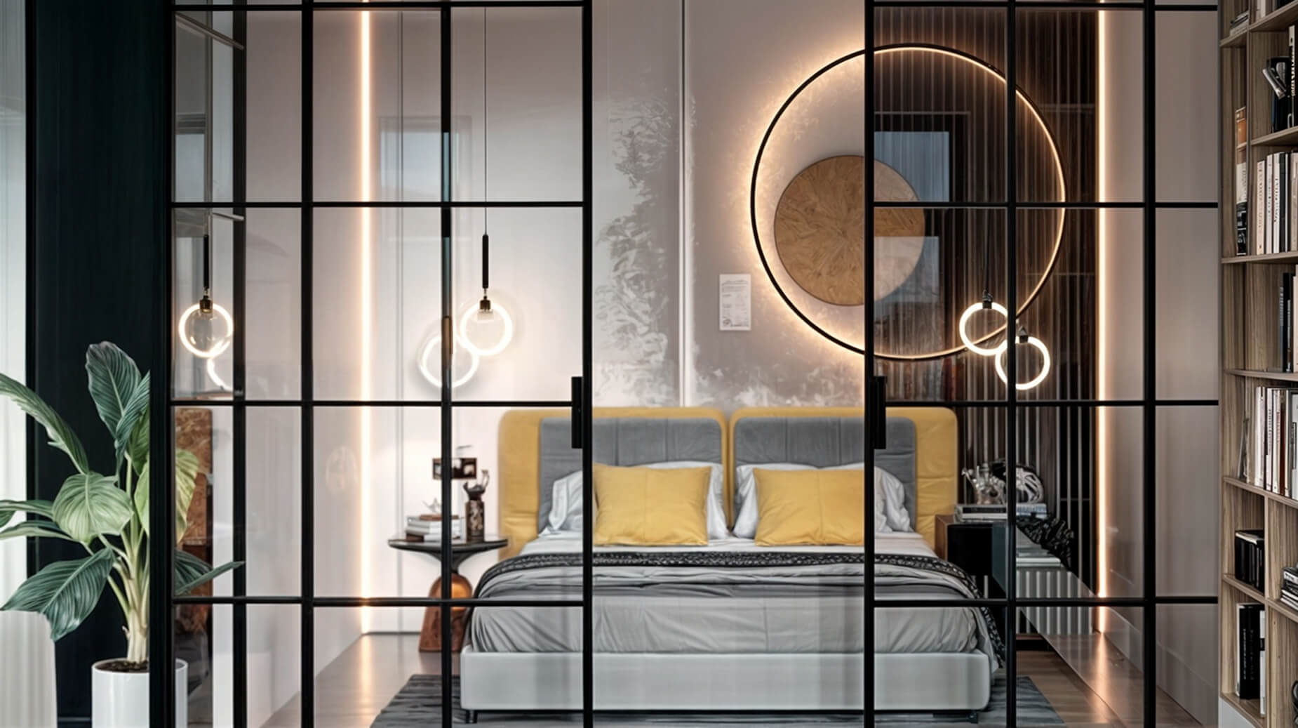 Воздушный интерьер с алюминиевыми системами Proxima Воздушный интерьер с алюминиевыми системами Proxima