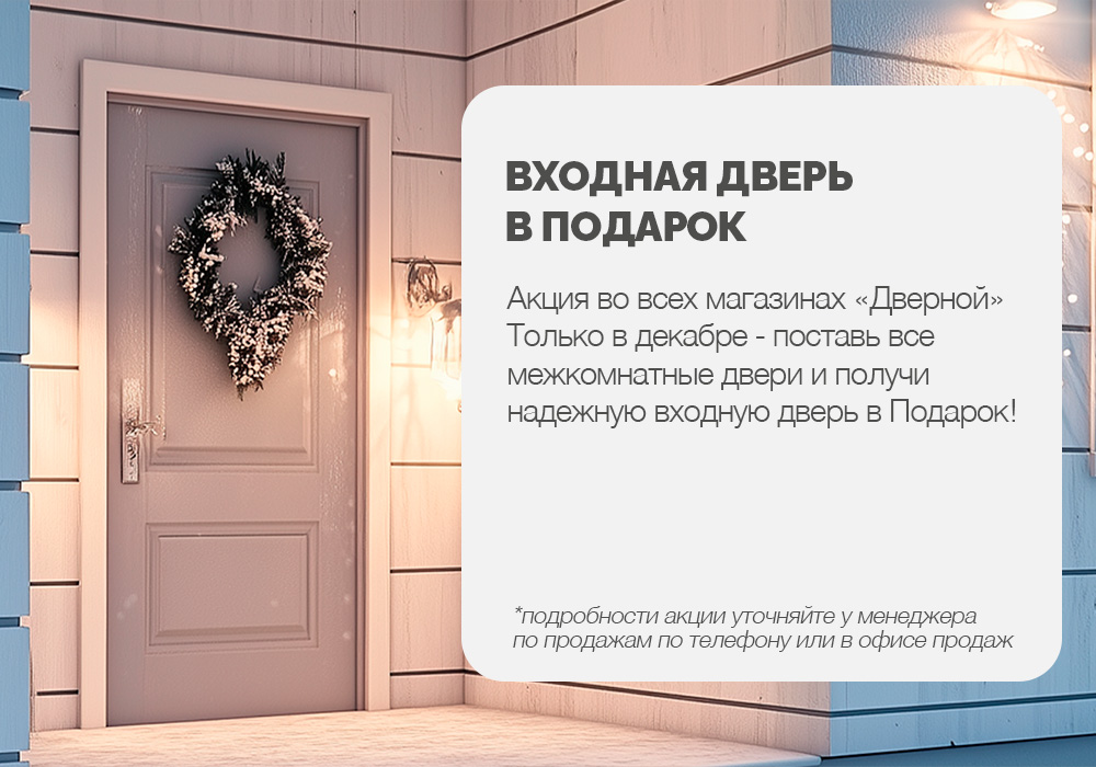 Входная дверь в подарок