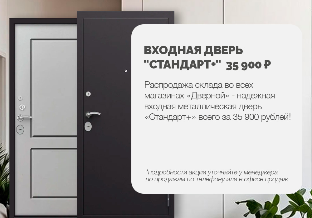 Входная дверь Стандарт+ за 35 900 рублей